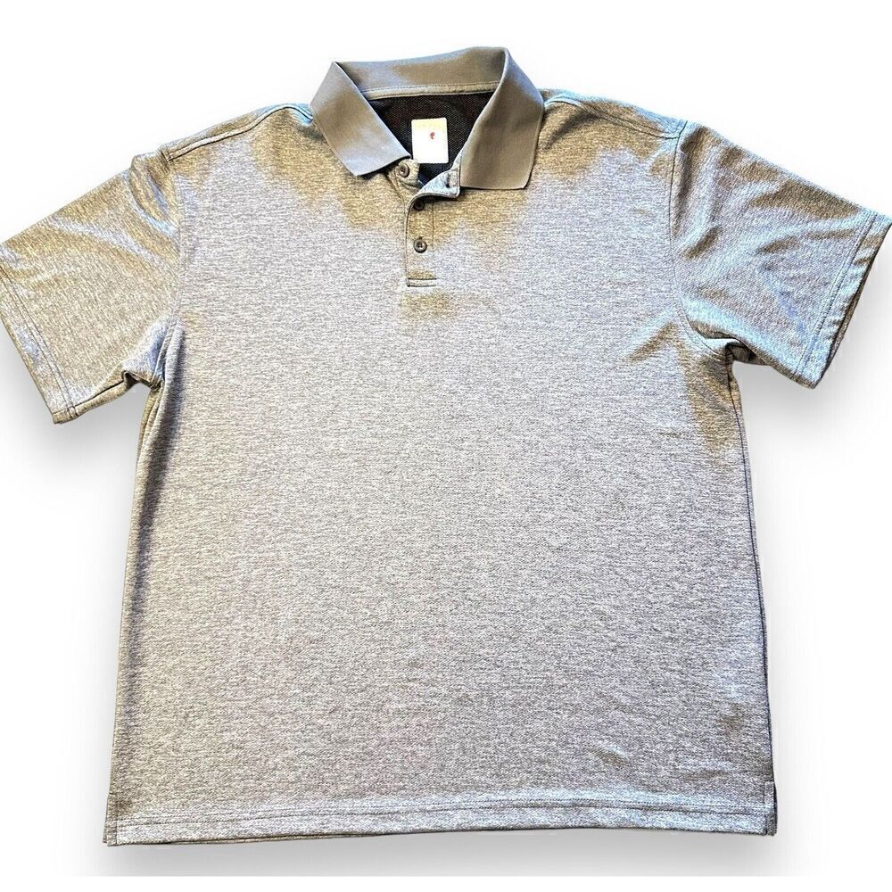 Red Head Mesh Lined Performance Polo Size XL MENS light Grey Wicking Fast Ship